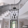 image:imageHunter  Laurel Ridge 8light Natural Black Iron Large Pendant Light Dimmable Formal Style Lantern Shaped for Bedrooms Kitchens Dining Living Rooms  19771