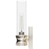 image:imageHunter  Lenlock 1light Brushed Nickel Small Sconce Light Dimmable Modern Style for Bedrooms Kitchens Foyers Bathrooms  19905