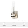 image:imageHunter  Lenlock 1light Brushed Nickel Small Sconce Light Dimmable Modern Style for Bedrooms Kitchens Foyers Bathrooms  19905