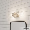 image:imageHunter  Lenlock 2Light Brushed Nickel Medium Size Vanity Light Dimmable Modern Style for Bedrooms Kitchens Foyers Bathrooms  19931