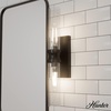 image:imageHunter  Lenlock 2Light Noble Bronze Medium Size Vanity Light Dimmable Modern Style for Bedrooms Kitchens Foyers Bathrooms  19926