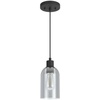 image:imageHunter  Lochemeade 1light Natural Black Iron Mini Pendant Light Dimmable Modern Style Cylinder Shaped for Bedrooms Kitchens Dining Living Rooms  19201