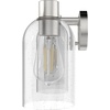 image:imageHunter  Lochemeade 3light Brushed Nickel Medium Size Vanity Light Dimmable for Bedrooms Kitchens Foyers Bathrooms  19708Brushed Nickel