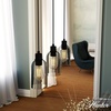 image:imageHunter  Lochemeade 3light Natural Black Iron Large Cluster Light Dimmable Modern Style Linear Shaped for Bedrooms Kitchens Dining Living Rooms  19717