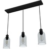 image:imageHunter  Lochemeade 3light Natural Black Iron Large Cluster Light Dimmable Modern Style Linear Shaped for Bedrooms Kitchens Dining Living Rooms  19717