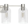 image:imageHunter  Lochemeade 4light Brushed Nickel Medium Size Vanity Light Dimmable for Bedrooms Kitchens Foyers Bathrooms  19710