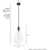 image:imageHunter  Lundin 1light Noble Bronze Medium Size Pendant Light Dimmable Formal Style Teardrop Shaped for Bedrooms Kitchens Dining Living Rooms  19565