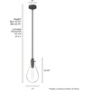 image:imageHunter  Lundin 1light Noble Bronze Mini Pendant Light Dimmable Formal Style Teardrop Shaped for Bedrooms Kitchens Dining Living Rooms  19561