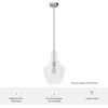 image:imageHunter  Maple Park 1light Brushed Nickel Medium Size Pendant Light Dimmable Casual Style Bell Shaped for Bedrooms Kitchens Dining Living Rooms  19567