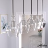 image:imageHunter  Maple Park 5light Brushed Nickel Extra Large Cluster Light Dimmable Casual Style Linear Shaped for Bedrooms Kitchens Dining Living Rooms  19994