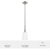 image:imageHunter  Nolita 1light Brushed Nickel Mini Pendant Light Dimmable Modern Style Cone Shaped for Bedrooms Kitchens Dining Living Rooms  19887