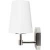 image:imageHunter  Nolita 1light Brushed Nickel Small Sconce Light Dimmable Modern Style for Bedrooms Kitchens Foyers Bathrooms  19889