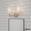 image:imageHunter  Nolita 2Light Alturas Gold Modern Style Dimmable Medium Size Vanity Light for Bedrooms Kitchens Foyers Bathrooms  19880