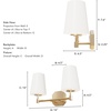 image:imageHunter  Nolita 2Light Alturas Gold Modern Style Dimmable Medium Size Vanity Light for Bedrooms Kitchens Foyers Bathrooms  19880