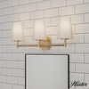 image:imageHunter  Nolita 3Light Alturas Gold Modern Style Dimmable Medium Size Vanity Light for Bedrooms Kitchens Foyers Bathrooms  19882