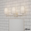 image:imageHunter  Nolita 3Light Brushed Nickel Medium Size Vanity Light Dimmable Modern Style for Bedrooms Kitchens Foyers Bathrooms  19881
