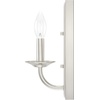 image:imageHunter  Perch Point 1Light Brushed Nickel Small Sconce Light Dimmable Casual Style for Bedrooms Kitchens Foyers Bathrooms  19421