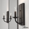 image:imageHunter  Perch Point 1Light Noble Bronze Casual Style Dimmable Small Sconce Light for Bedrooms Kitchens Foyers Bathrooms  19420
