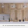 image:imageHunter  Perch Point 1light Brushed Nickel Medium Size Pendant Light Dimmable Casual Style Empire Shaped for Bedrooms Kitchens Dining Living Rooms  19419