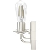 image:imageHunter  Perch Point 2Light Brushed Nickel Casual Style Dimmable Small Vanity Light for Bedrooms Kitchens Foyers Bathrooms  19431