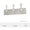 image:imageHunter  Perch Point 3light Brushed Nickel Medium Size Vanity Light Dimmable Casual Style for Bedrooms Kitchens Foyers Bathrooms  19433