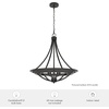 image:imageHunter  Perch Point 4Light Noble Bronze Casual Style Dimmable Large Pendant Light for Bedrooms Kitchens Dining Living Rooms  19428