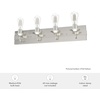 image:imageHunter  Perch Point 4light Brushed Nickel Medium Size Vanity Light Dimmable Casual Style for Bedrooms Kitchens Foyers Bathrooms  19435