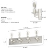 image:imageHunter  Perch Point 4light Brushed Nickel Medium Size Vanity Light Dimmable Casual Style for Bedrooms Kitchens Foyers Bathrooms  19435