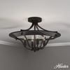 image:imageHunter  Perch Point 4light Noble Bronze Extra Large Flush Mount Light Dimmable Casual Style Empire Shaped for Bedrooms Kitchens Dining Living Rooms  19422