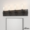 image:imageHunter  Perch Point 4light Noble Bronze Medium Size Vanity Light Dimmable Casual Style for Bedrooms Kitchens Foyers Bathrooms  19434Noble Bronze