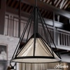 image:imageHunter  Rafner 1light Natural Black Iron Medium Size Pendant Light Dimmable Geometric Style Geometric Shaped for Bedrooms Kitchens Dining Living Rooms  19451Natural Black Iron