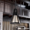 image:imageHunter  Rafner 1light Natural Black Iron Medium Size Pendant Light Dimmable Geometric Style Geometric Shaped for Bedrooms Kitchens Dining Living Rooms  19451Natural Iron
