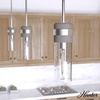 image:imageHunter  River Mill 1Light Brushed Nickel Mini Pendant Light Dimmable Rustic Style Cylinder Shaped for Bedrooms Kitchens Dining Living Rooms  19485
