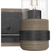image:imageHunter  River Mill 2Light Rustic Iron Rustic Style Dimmable Small Vanity Light for Bedrooms Kitchens Foyers Bathrooms  19464