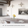 image:imageHunter  River Mill 2light Brushed Nickel Large Flush Mount Light Dimmable Rustic Style Bowl Shaped for Bedrooms Kitchens Dining Living Rooms  19487