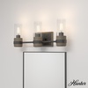 image:imageHunter  River Mill 3light Rustic Iron Medium Size Vanity Light Dimmable Rustic Style for Bedrooms Kitchens Foyers Bathrooms  19466