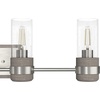 image:imageHunter  River Mill 4light Brushed Nickel Medium Size Vanity Light Dimmable Rustic Style for Bedrooms Kitchens Foyers Bathrooms  19469
