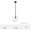 image:imageHunter  Sacha 1light Natural Black Iron Medium Size Pendant Light Dimmable Modern Style Globe Shaped for Bedrooms Kitchens Dining Living Rooms  19660