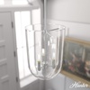 image:imageHunter  Sacha 3Light Brushed Nickel Modern Style Dimmable Medium Size Pendant Light for Bedrooms Kitchens Dining Living Rooms  19317
