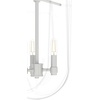 image:imageHunter  Sacha 3Light Brushed Nickel Modern Style Dimmable Medium Size Pendant Light for Bedrooms Kitchens Dining Living Rooms  19317