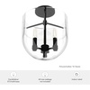 image:imageHunter  Sacha 3Light Natural Black Iron Modern Style Dimmable Medium Size Flush Mount Light for Bedrooms Kitchens Dining Living Rooms  19322Natural Iron