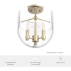 image:imageHunter  Sacha 3light Alturas Gold Medium Size Flush Mount Light Dimmable Modern Style Urn Shaped for Bedrooms Kitchens Dining Living Rooms  19387