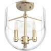 image:imageHunter  Sacha 3light Alturas Gold Medium Size Flush Mount Light Dimmable Modern Style Urn Shaped for Bedrooms Kitchens Dining Living Rooms  19387