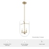 image:imageHunter  Sacha 3light Alturas Gold Medium Size Pendant Light Dimmable Modern Style Urn Shaped for Bedrooms Kitchens Dining Living Rooms  19385