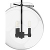image:imageHunter  Sacha 3light Natural Black Iron Medium Size Pendant Light Dimmable Modern Style Globe Shaped for Bedrooms Kitchens Dining Living Rooms  19658Natural Iron