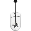 image:imageHunter  Sacha 4Light Natural Black Iron Medium Size Pendant Light Dimmable Modern Style Urn Shaped for Bedrooms Kitchens Dining Living Rooms  19320