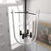 image:imageHunter  Sacha 4Light Natural Black Iron Medium Size Pendant Light Dimmable Modern Style Urn Shaped for Bedrooms Kitchens Dining Living Rooms  19320