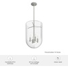 image:imageHunter  Sacha 4light Brushed Nickel Medium Size Pendant Light Dimmable Modern Style Urn Shaped for Bedrooms Kitchens Dining Living Rooms  19319