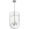 image:imageHunter  Sacha 4light Brushed Nickel Medium Size Pendant Light Dimmable Modern Style Urn Shaped for Bedrooms Kitchens Dining Living Rooms  19319