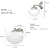 image:imageHunter  Saddle Creek 1Light Brushed Nickel Medium Size Sconce Light Dimmable Schoolhouse Style for Bedrooms Kitchens Foyers Bathrooms  19139